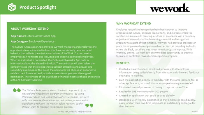 Mini Graphic Product Spotlight WeWork Culture
