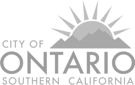 City of Ontario CA 0 customer grayscale logo