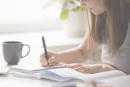 person writing