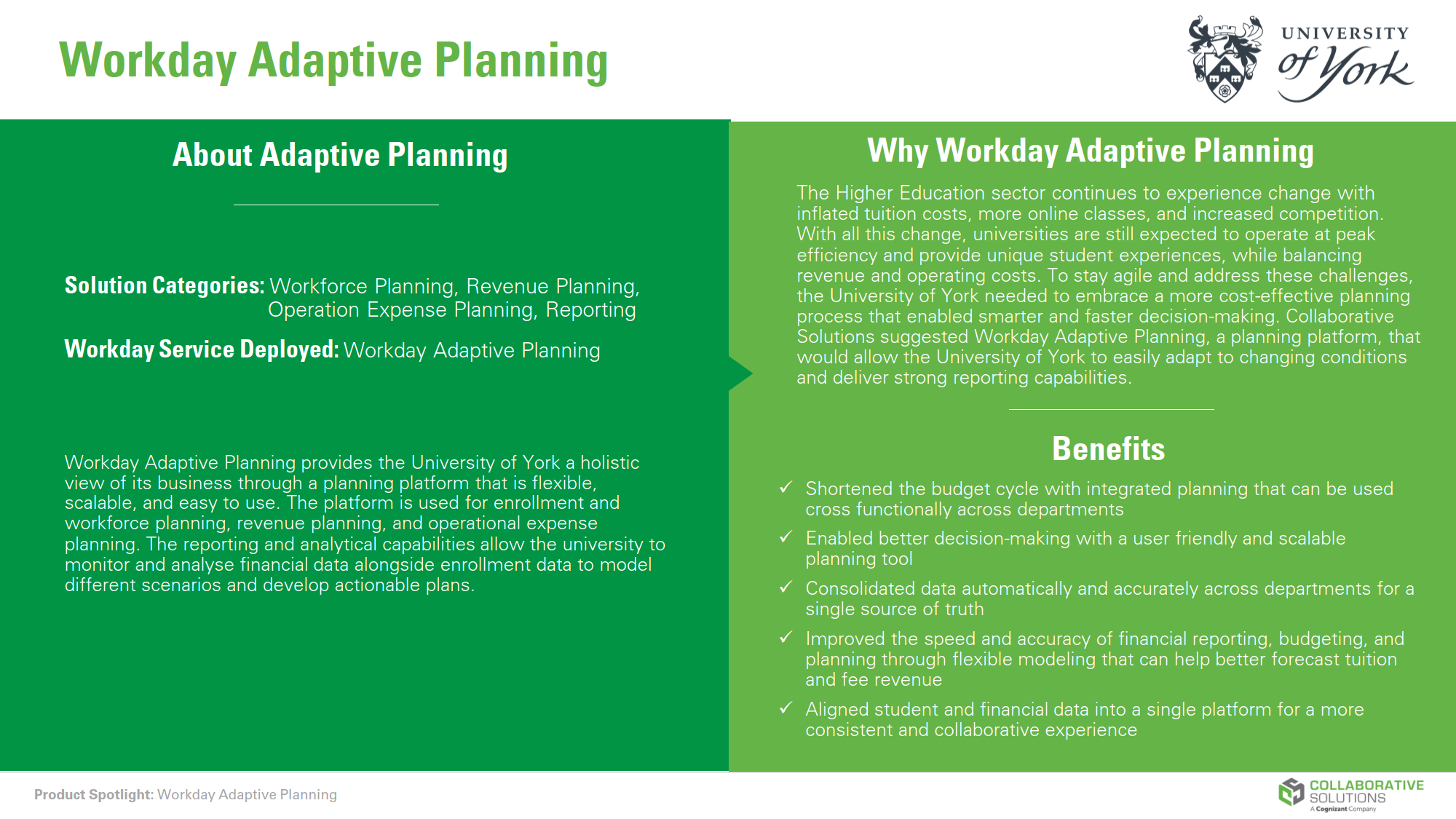 University of York Product Spotlight_Adaptive Planning_1