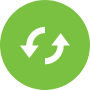 two arrows in a circle